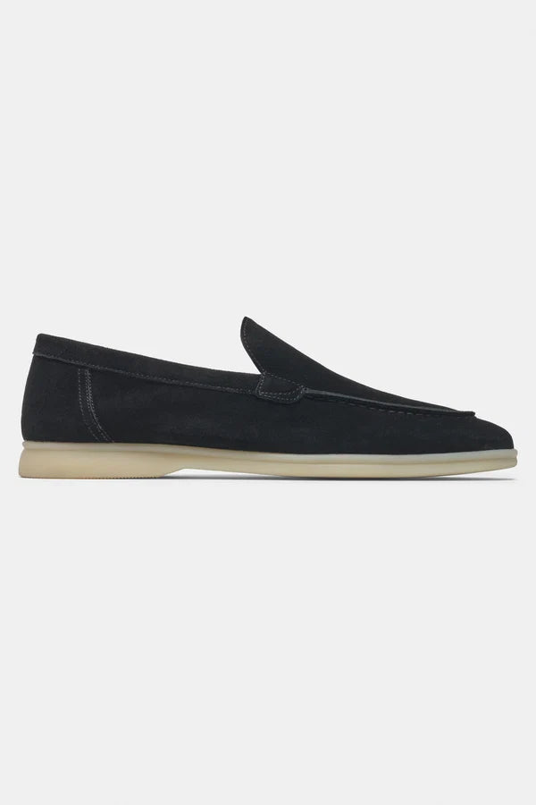 SUEDE LOAFER - BLACK